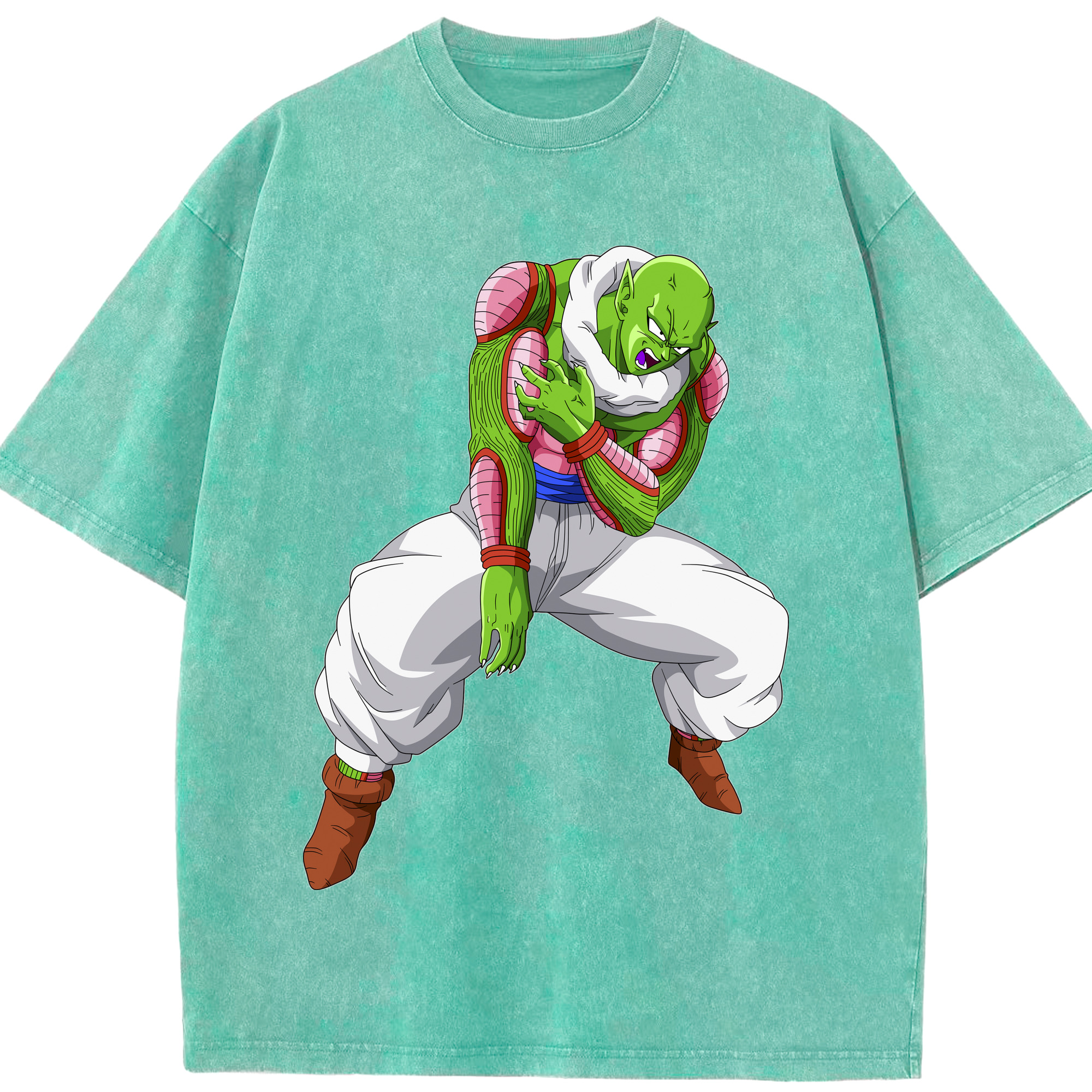 （画像用） ドラゴンボール ピッコロ DRAGON BALL Piccolo 綿100% ヴィンテージ風 半袖Tシャツ（フロントプリント）